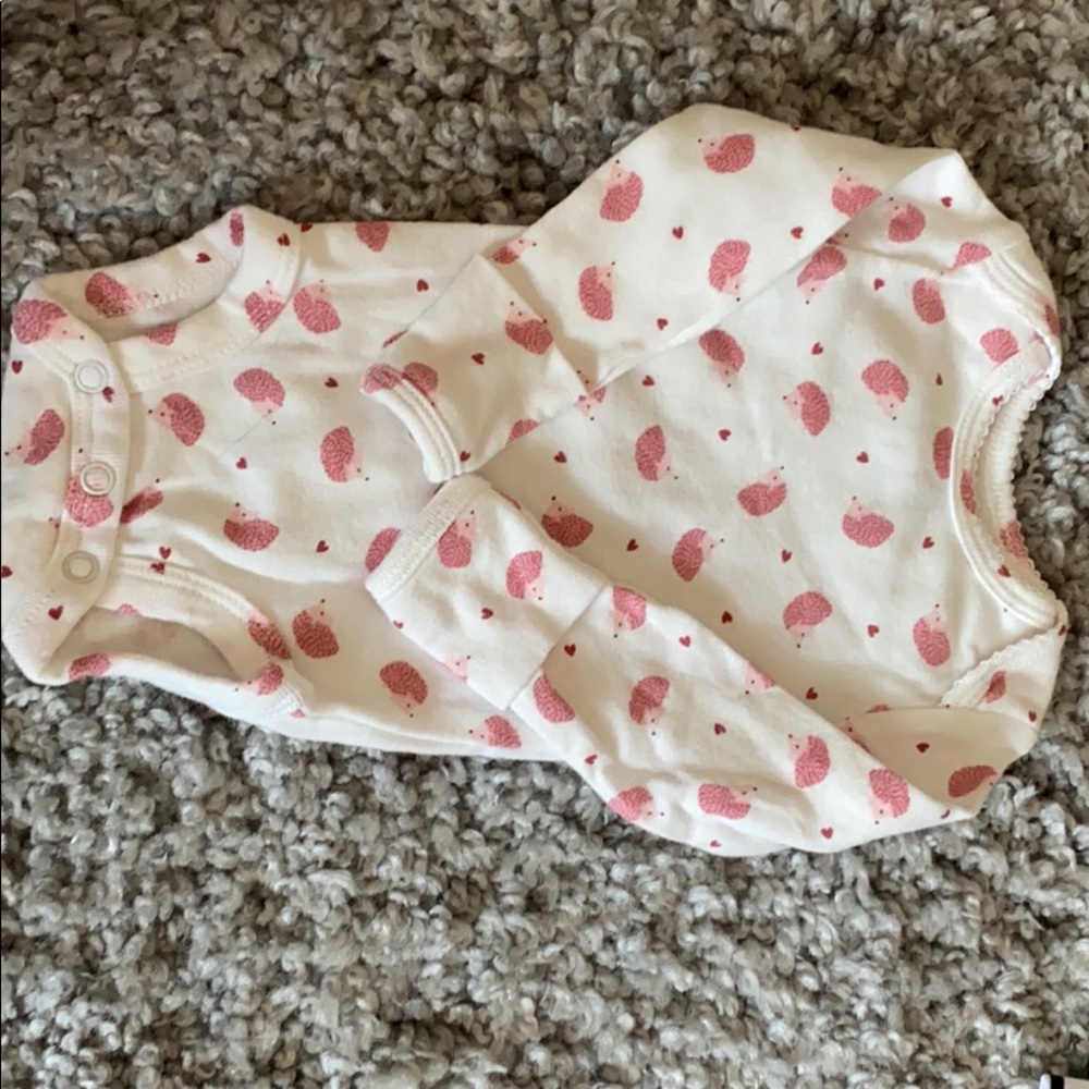 Long sleeve onesie.